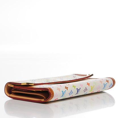 Louis Vuitton Monogram Multicolor Porte Tresor International Wallet White 4 of 7