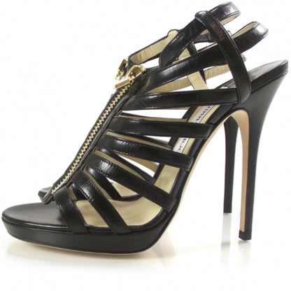 Jimmy Choo Leather Glenys Cage Platform Sandals 39 2 of 6
