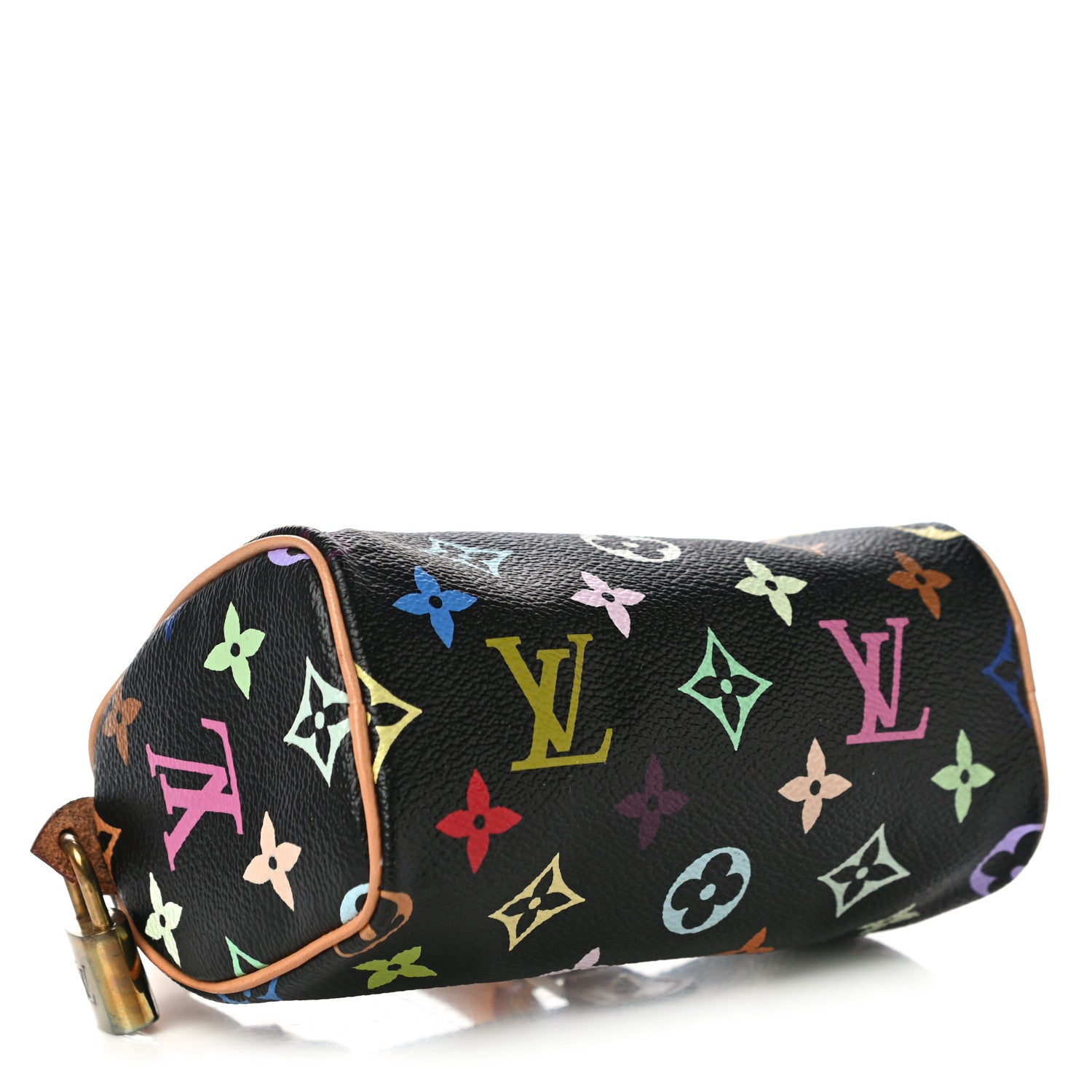 Louis Vuitton Monogram Multicolor Mini Sac HL Speedy Black 4 of 8