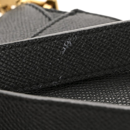 Christian Dior Grained Calfskin Mini Saddle Bag With Strap Black 13 of 13