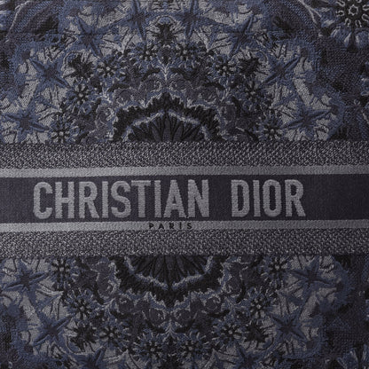 Christian Dior Canvas Embroidered Kaleidioroscopic Book Tote Blue 10 of 10