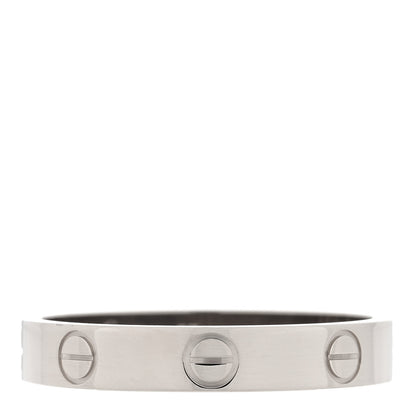 Cartier 18K White Gold 3.5mm LOVE Wedding Band Ring 57 8 1 of 5