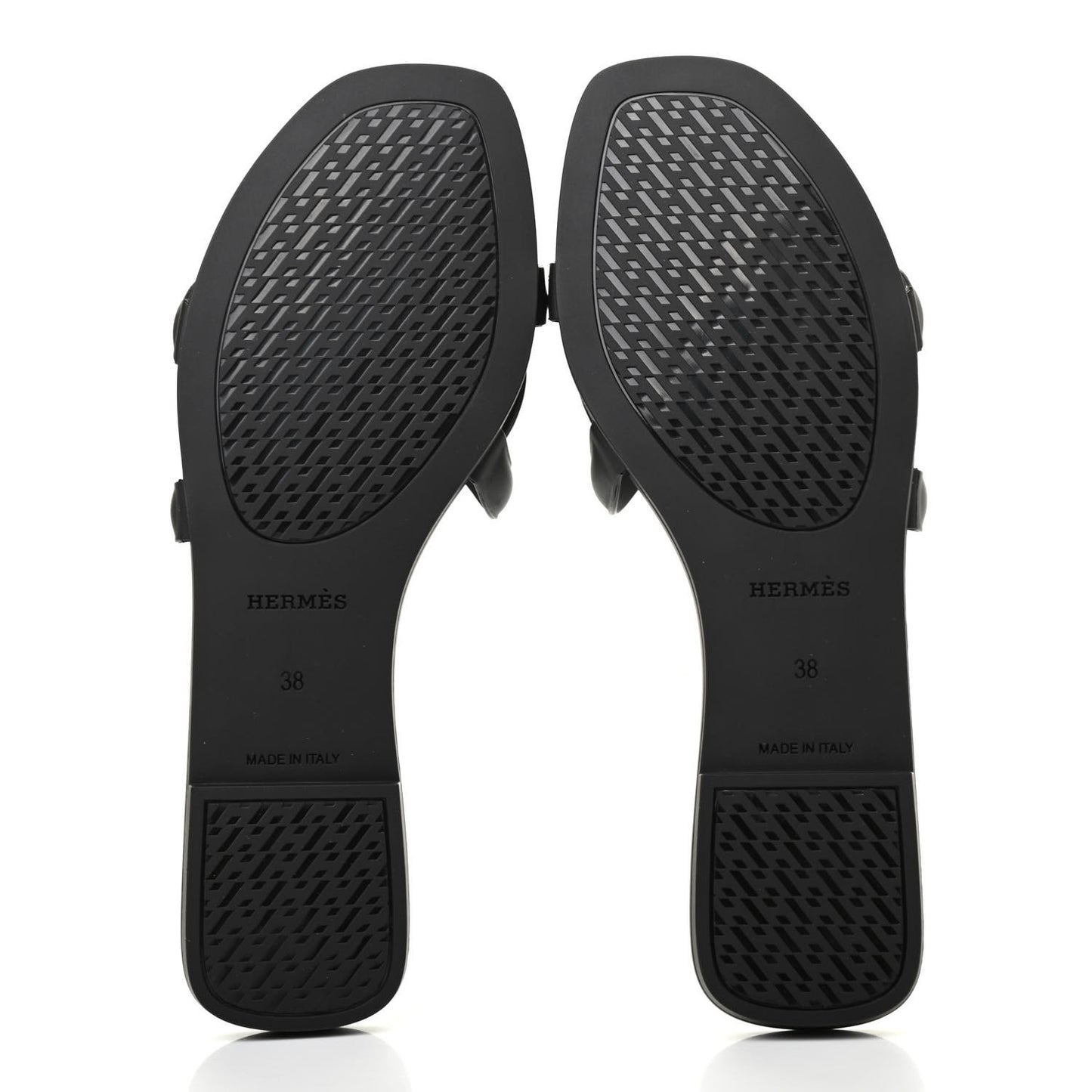 Rubber Aloha Sandals 38 Black