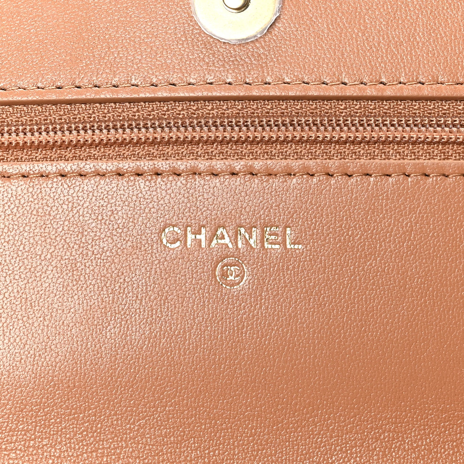 Chanel Lambskin Quilted Chanel 19 Wallet On Chain WOC Brown 6 of 11