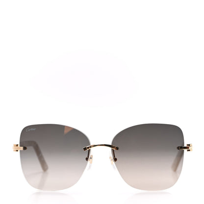 Cartier Mother of Pearl Sunglasses CT001RS Gold White 4 of 16