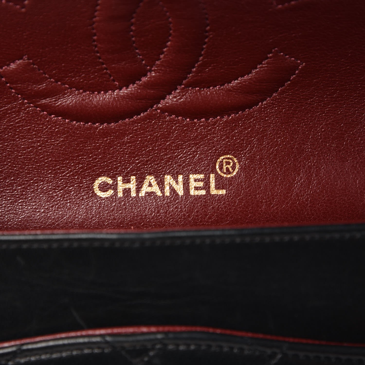 Chanel Lambskin Quilted Medium Double Flap Black 7 of 14