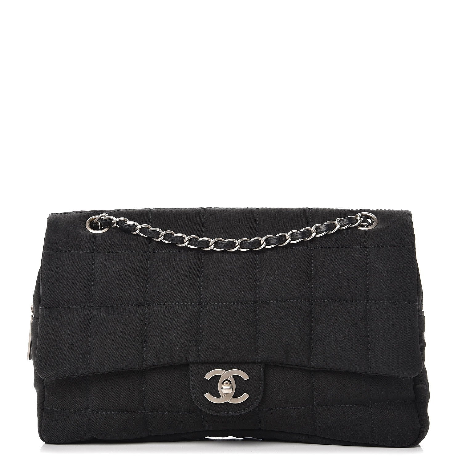 Chanel Nylon Square Quilted Flap Black 1 of 11
