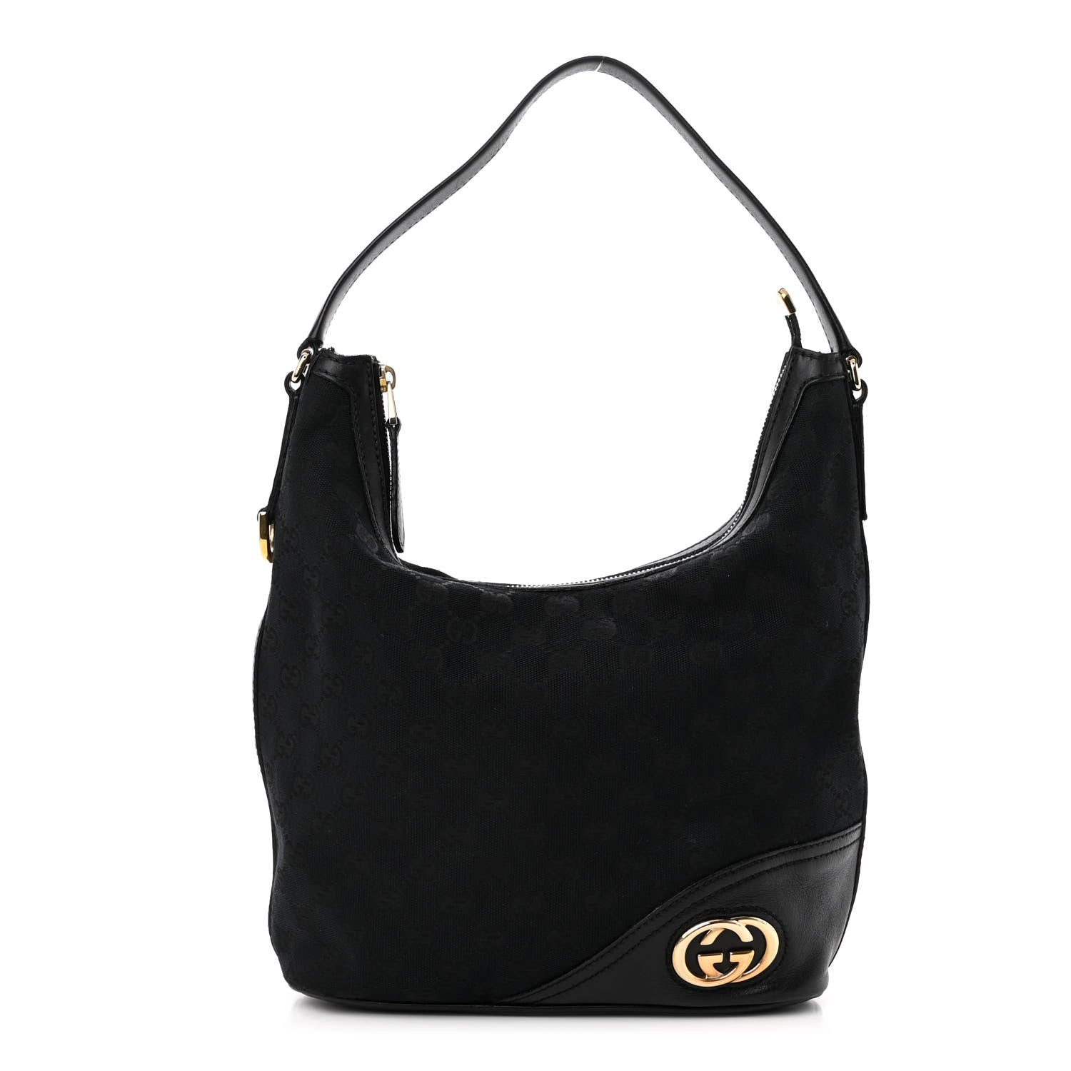 Gucci Monogram New Britt Hobo Black 1 of 11