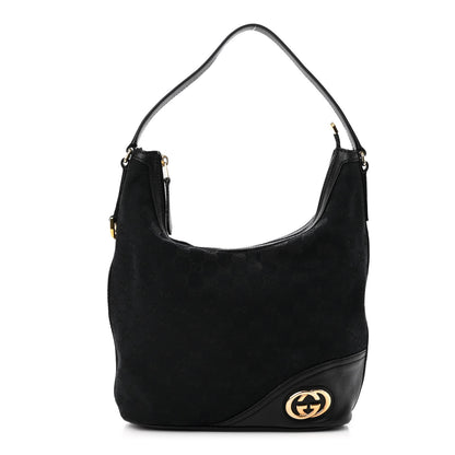 Gucci Monogram New Britt Hobo Black 1 of 11