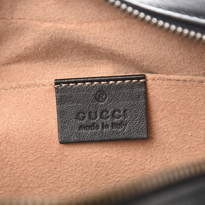 Gucci Calfskin Matelasse Small GG Marmont Chain Shoulder Bag Black 6 of 10