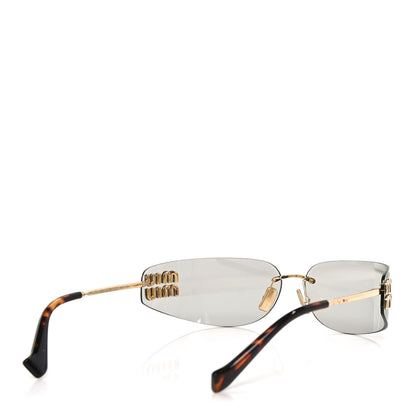 Miu Miu Metal Aube Sunglasses SMUA51 Gold Tortoise 4 of 7
