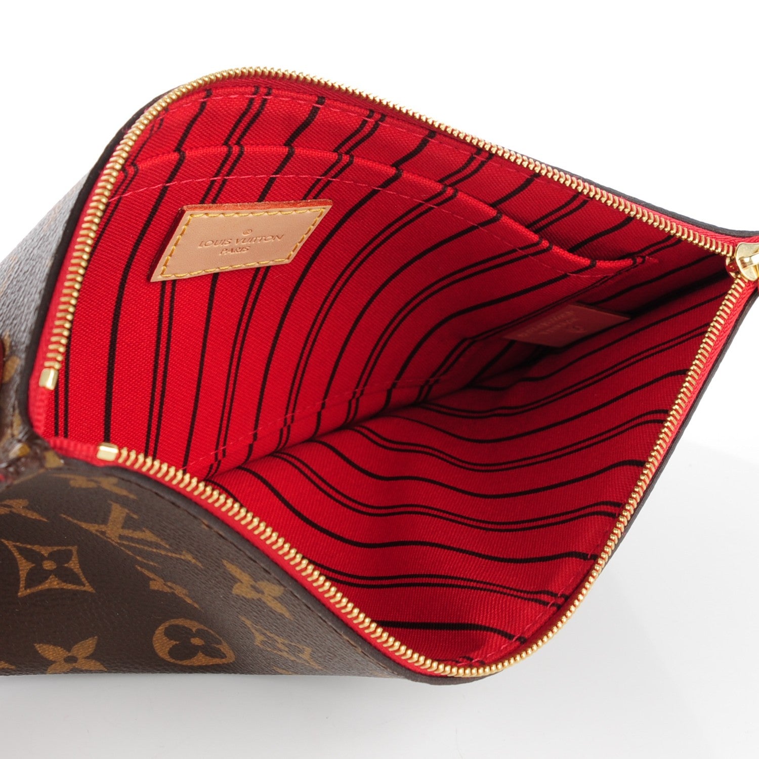 Louis Vuitton Monogram Neverfull MM GM Pochette Cherry 5 of 8