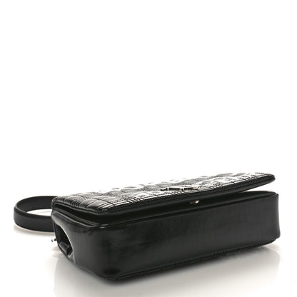 Burberry Patent Quilted Horseferry Print Small Lola Bag Black 4 of 10