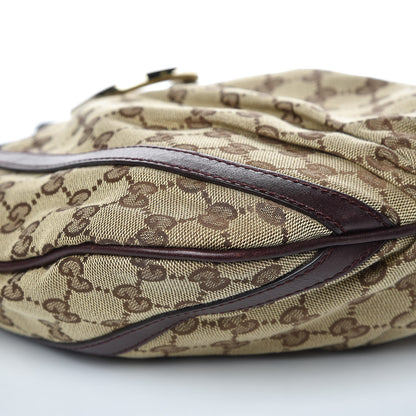 Gucci Crystal Monogram Small D Gold Ring Messenger Purple 8 of 13