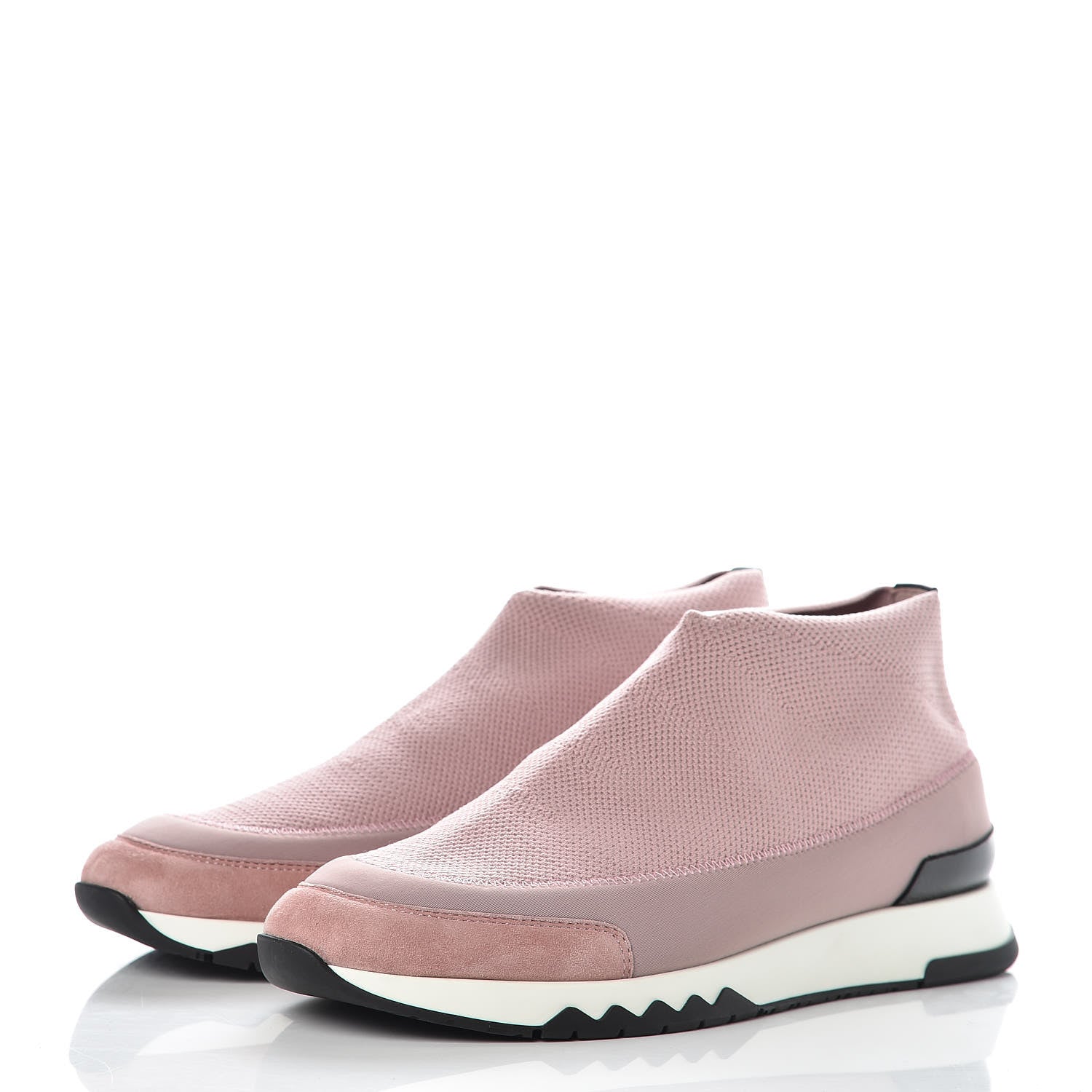 Hermes Mesh Technical Canvas Womens Tokyo Sneakers 37 Rose 3 of 9