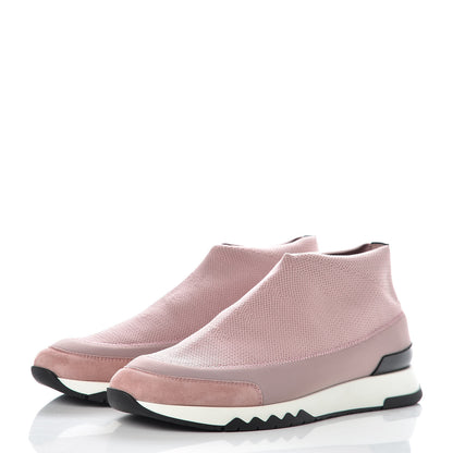 Hermes Mesh Technical Canvas Womens Tokyo Sneakers 37 Rose 3 of 9