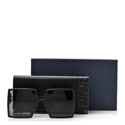 Christian Dior Acetate Monochrome Square 30 Montaigne SU Sunglasses Black Black 9 of 9