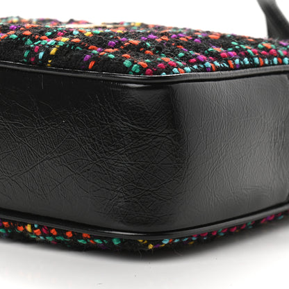 Saint Laurent Tweed Calfskin Monogram Lou Camera Bag Black 9 of 9