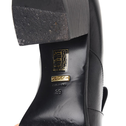 Gucci Malaga Kid GG Marmont Fringe Loafer Pumps Size 39 Black 8 of 19