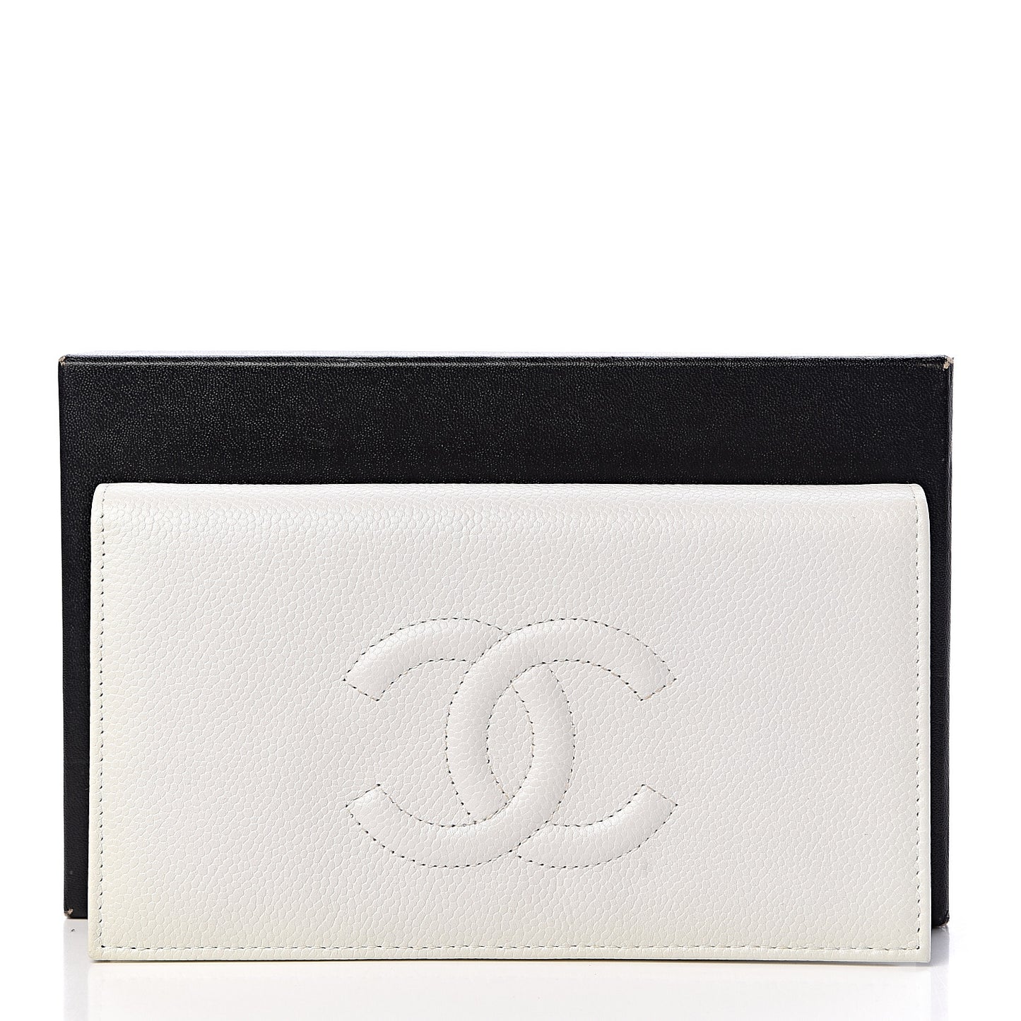 Caviar Timeless CC Yen Wallet White