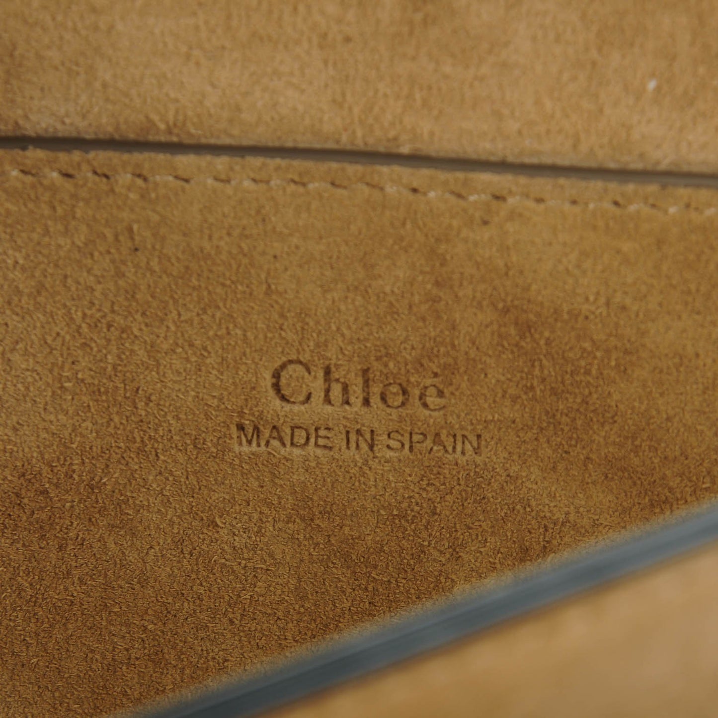 Suede Calfskin Small Faye Shoulder Bag Pearl Beige