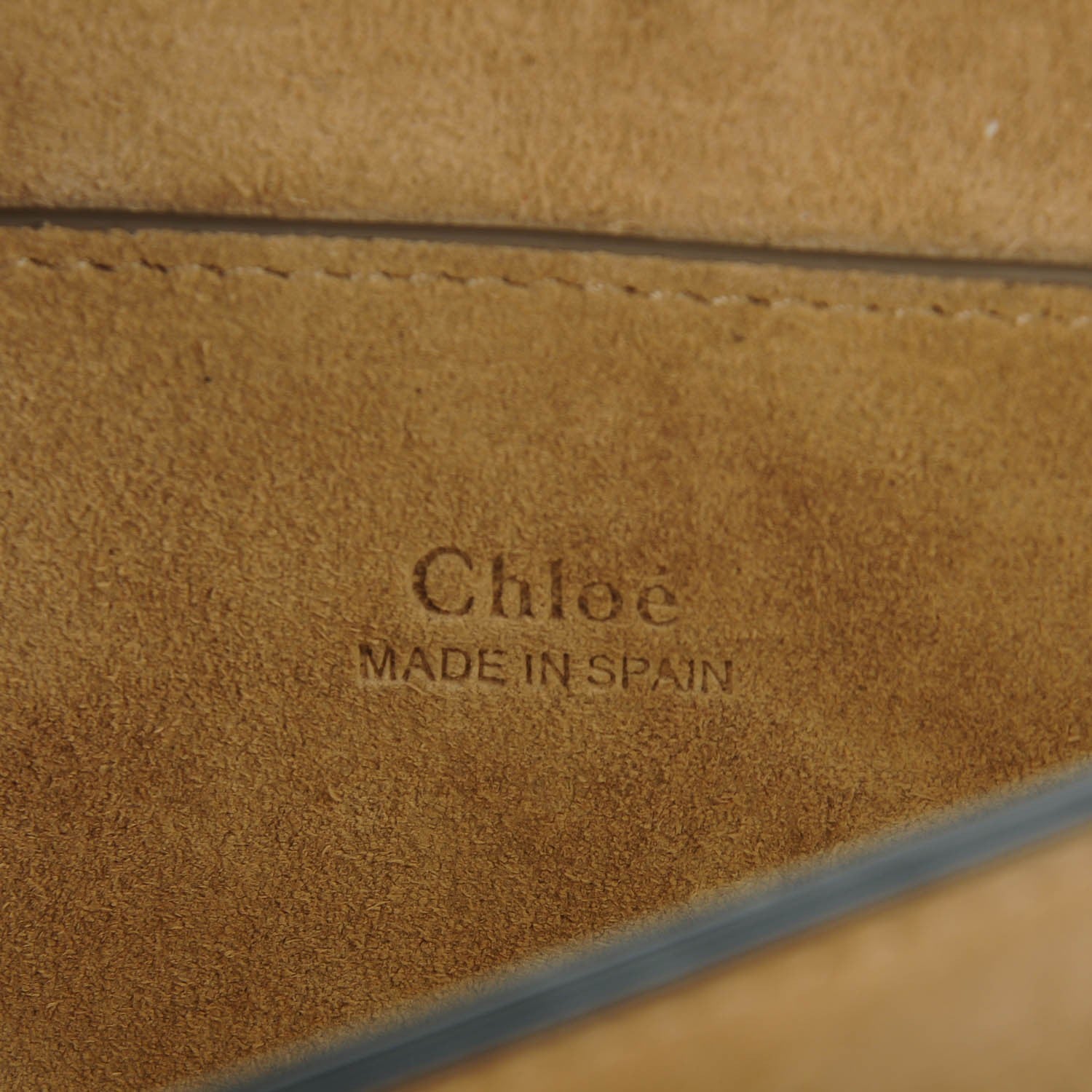 Chloe Suede Calfskin Small Faye Shoulder Bag Pearl Beige 5 of 8