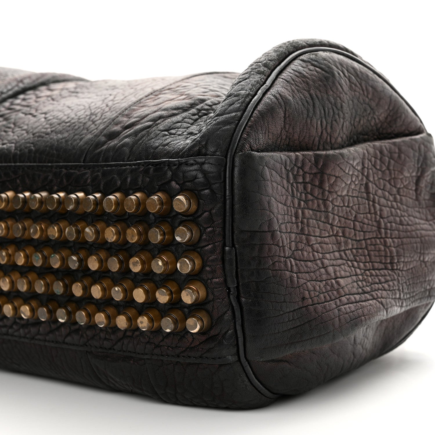 Alexander Wang Pebbled Lambskin Rocco Black Antique Brass Hardware 8 of 15