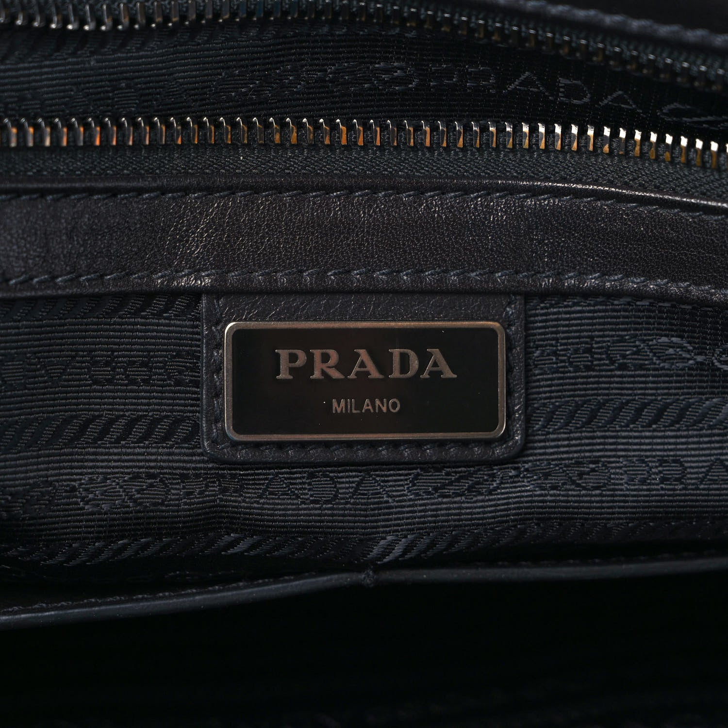 Prada Soft Calf Saffiano Travel Messenger Bag Black 5 of 9