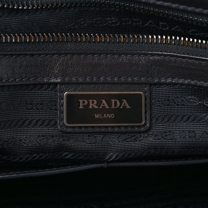 Prada Soft Calf Saffiano Travel Messenger Bag Black 5 of 9