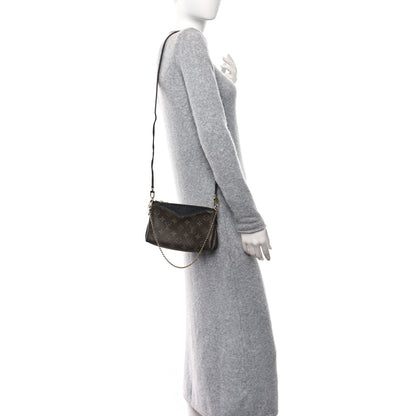 Louis Vuitton Monogram Pallas Clutch Black 2 of 12