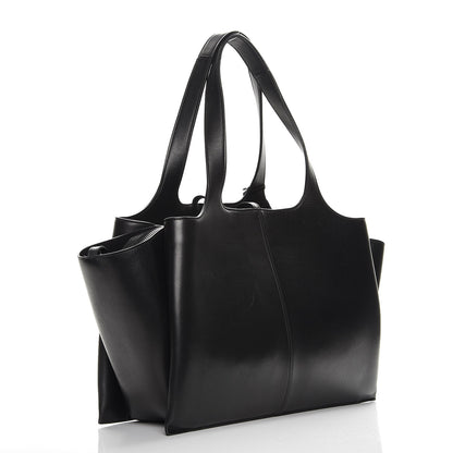 Celine Supple Natural Calfskin Medium Tri-Fold Bag Black 3 of 13