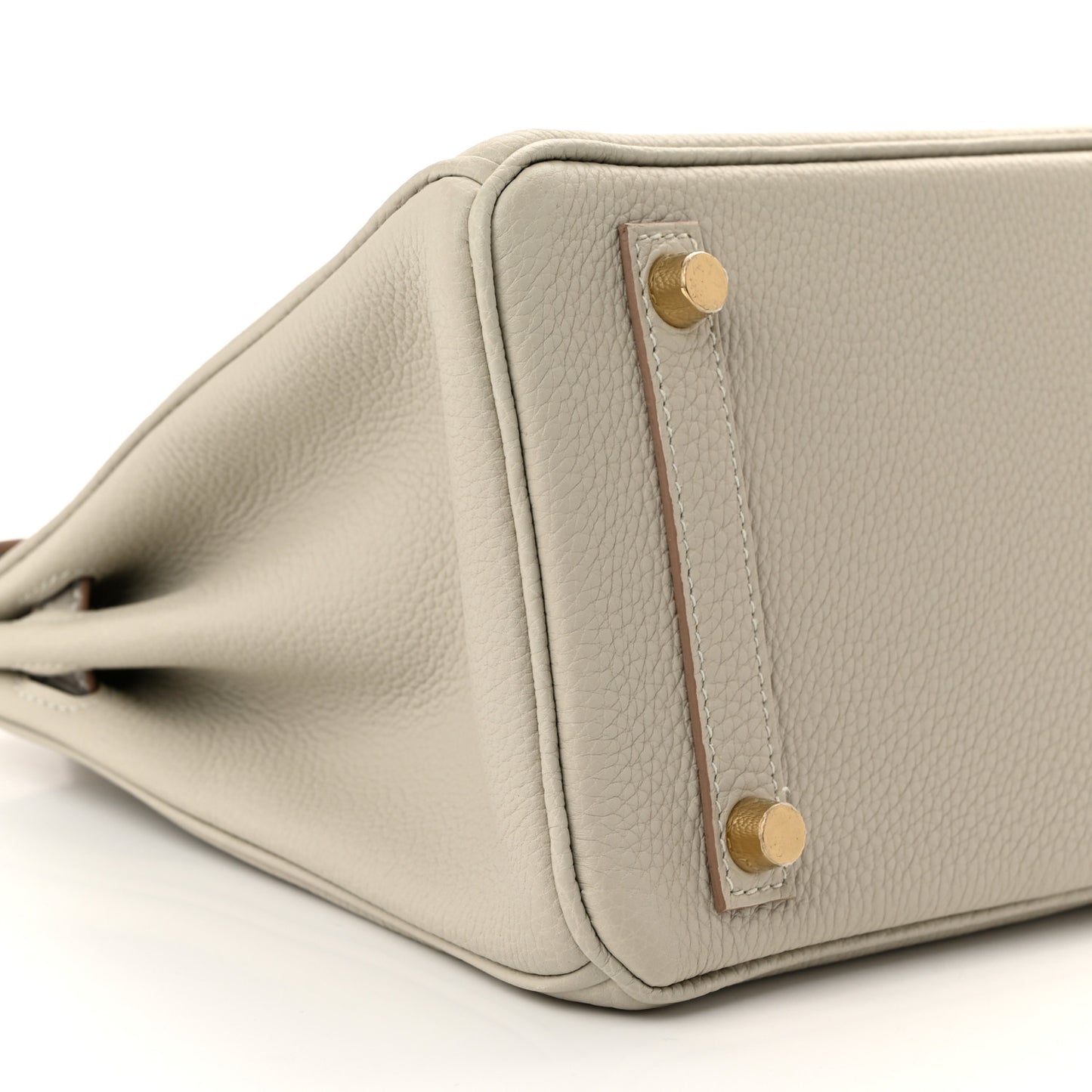 Togo Matte Alligator Birkin Touch 25 Gris Perle
