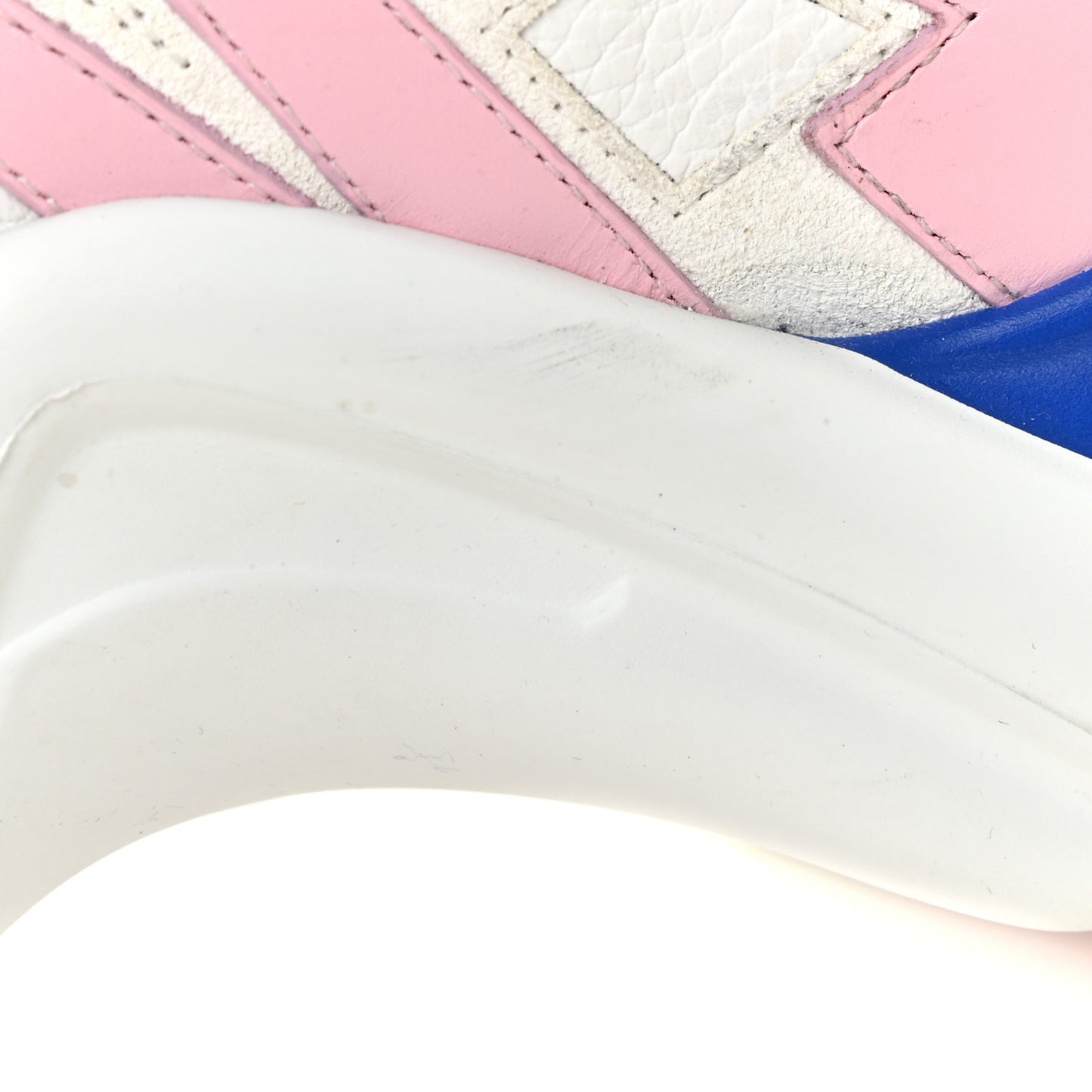 Calfskin Technical Nylon LV Archlight Sneakers 38 White Pink Blue