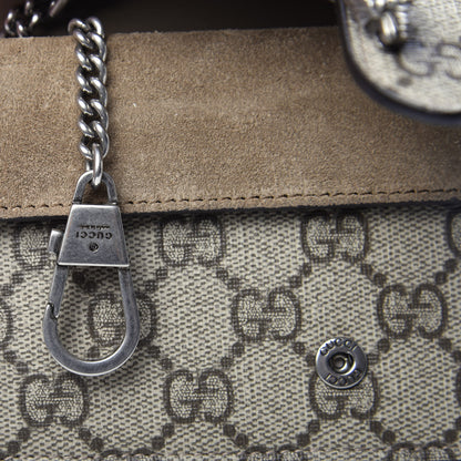 Gucci GG Supreme Monogram Super Mini Dionysus Shoulder Bag Taupe 9 of 11