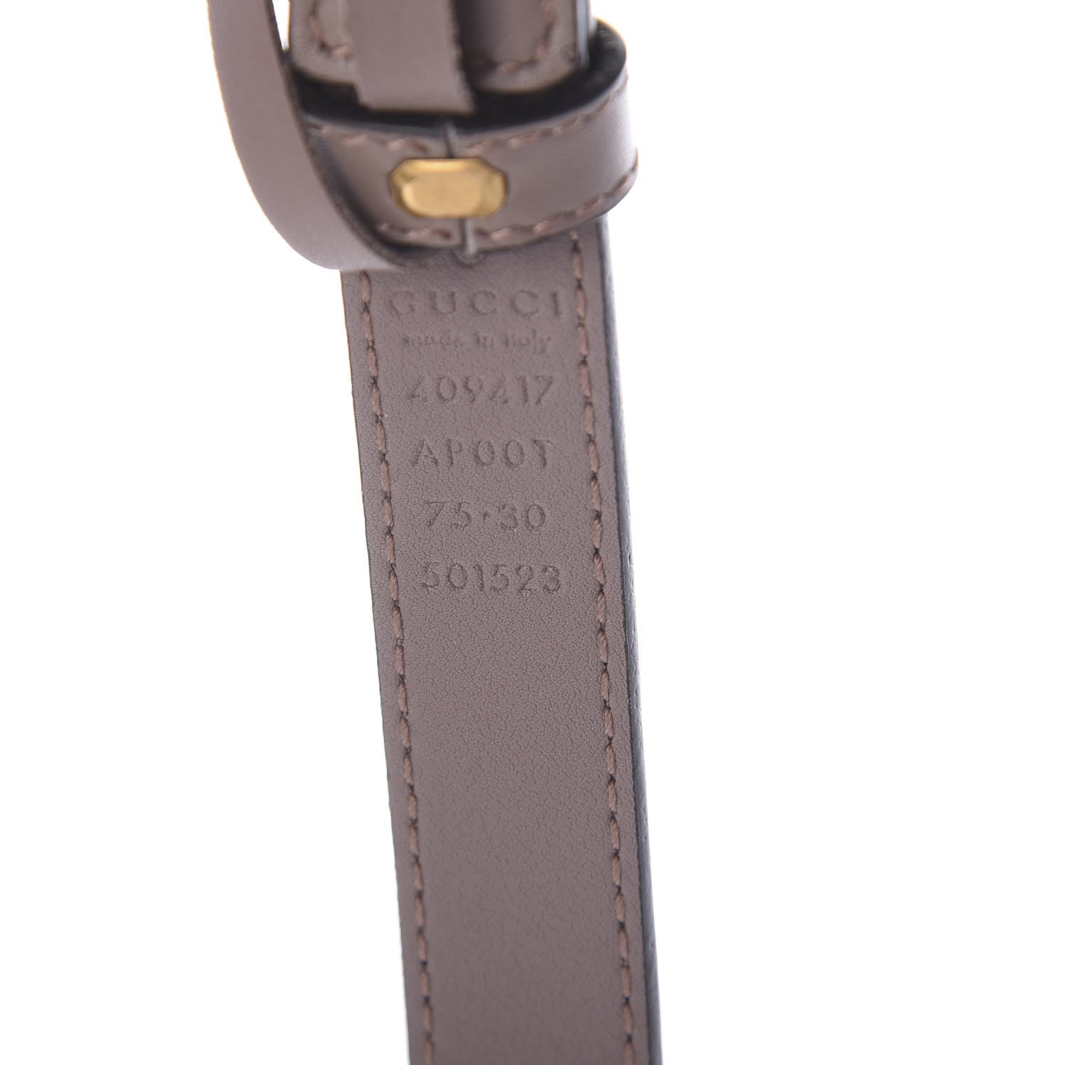 Gucci Calfskin Double G 20mm Belt 75 30 Porcelain Rose 5 of 5