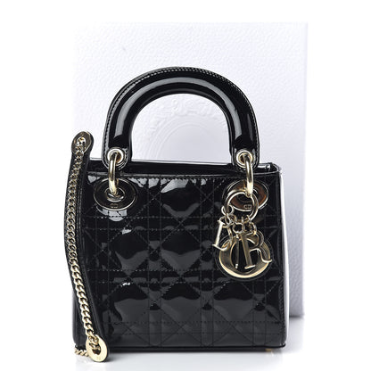 Christian Dior Patent Cannage Mini Lady Dior Black 16 of 16