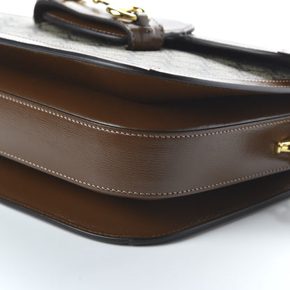 Gucci GG Supreme Monogram Horsebit 1955 Shoulder Bag Beige Brown Sugar 7 of 10
