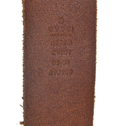 Gucci Faded Calfskin Double G 40mm Belt 85 34 Cuir 6 of 6