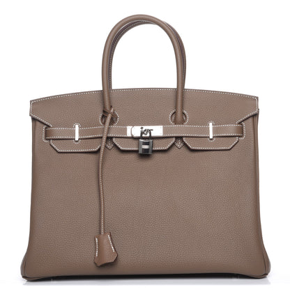 Hermes Togo Birkin 35 Etoupe 1 of 28