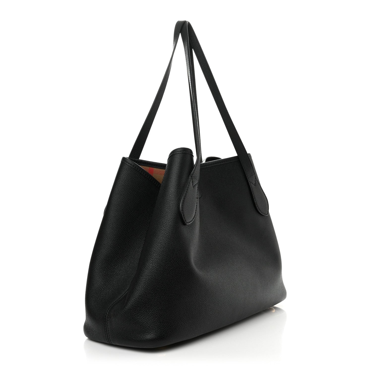 Burberry Grainy Calfskin Medium Honeybrook Tote Black 4 of 12