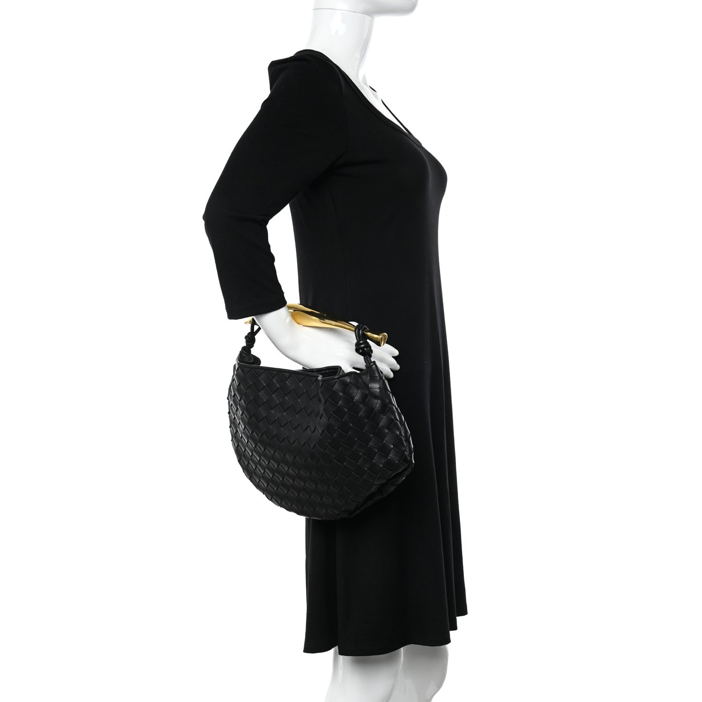 Nappa Intrecciato Sardine Bag Black