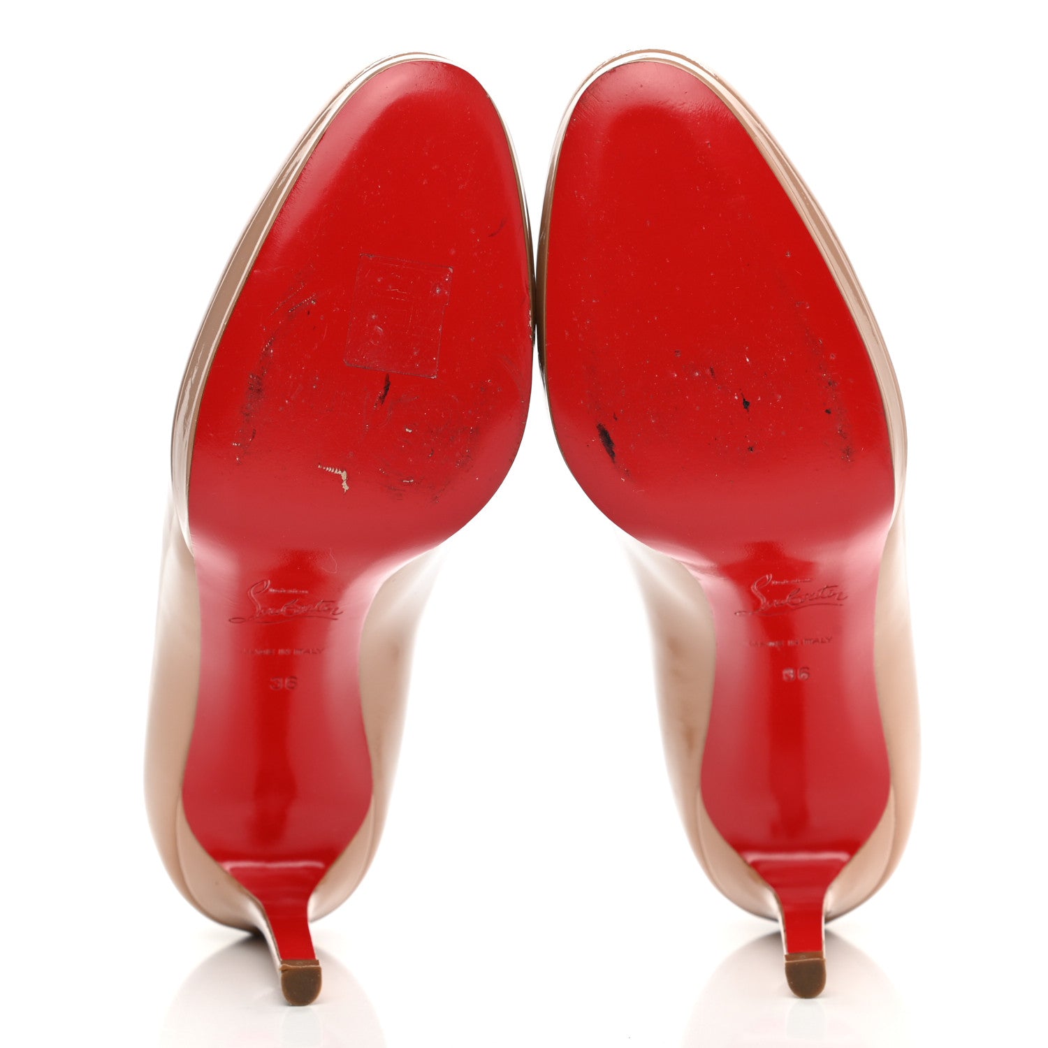 Christian Louboutin Patent New Simple 85 Pumps 36 Nude 5 of 8