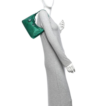 Prada Satin Crystal Mini Re-Edition 2000 Bag Mango 2 of 10