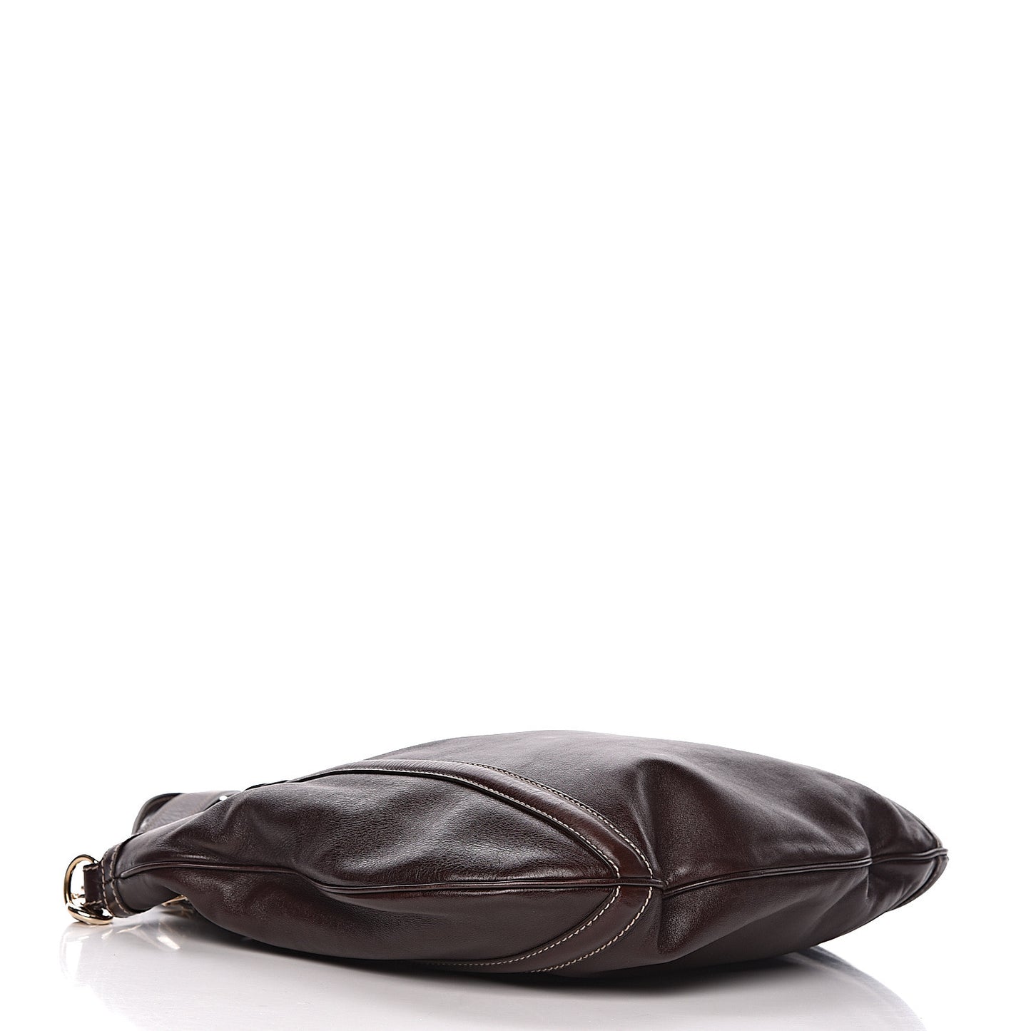 Calfskin Medium Britt Tote Dark Brown