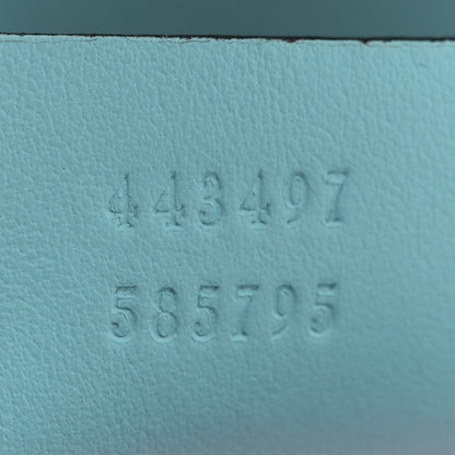 Gucci X UNSKILLED WORKER Calfskin Matelasse Flora Painted Small GG Marmont Shoulder Bag Cloudy Blue Multicolor 7 of 16