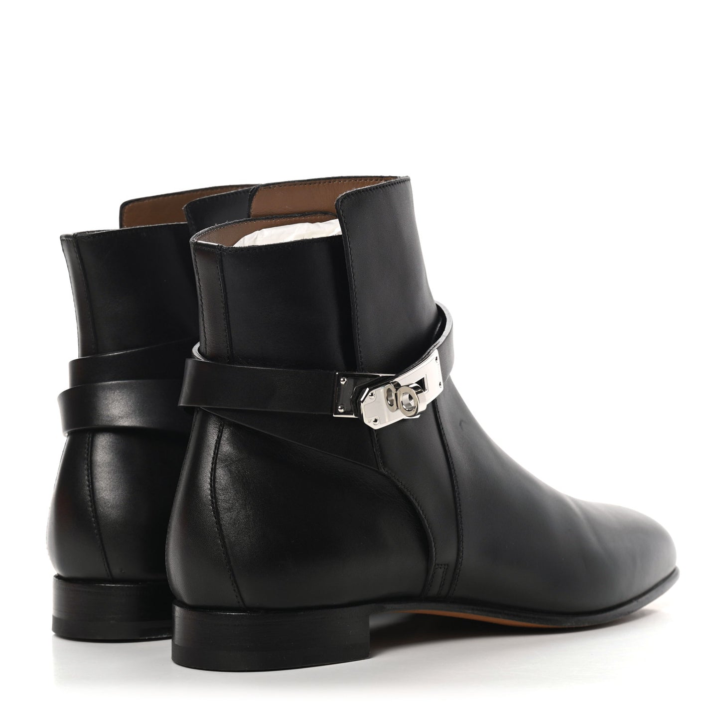Calfskin Neo Low Boots 38 Black