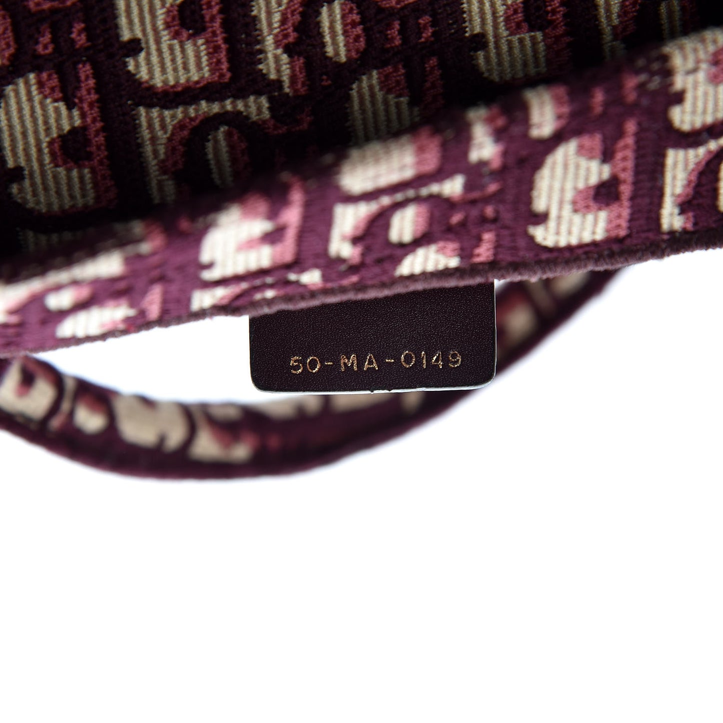 Oblique Medium Book Tote Burgundy Multicolor