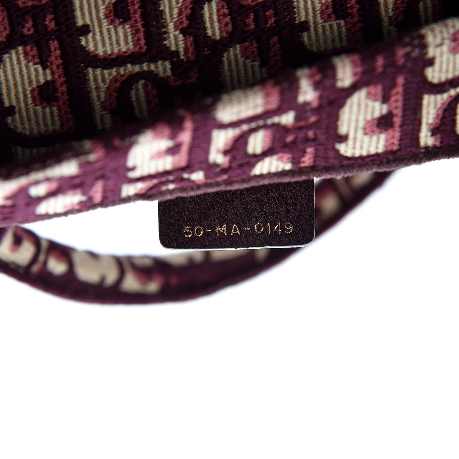 Christian Dior Oblique Medium Book Tote Burgundy Multicolor 7 of 9