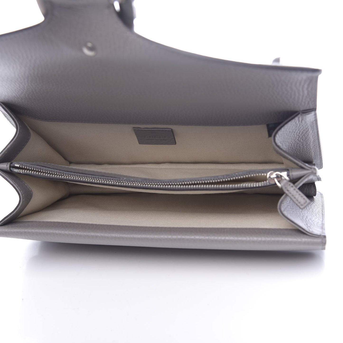Pebbled Calfskin Small Dionysus Shoulder Bag Dusty Grey