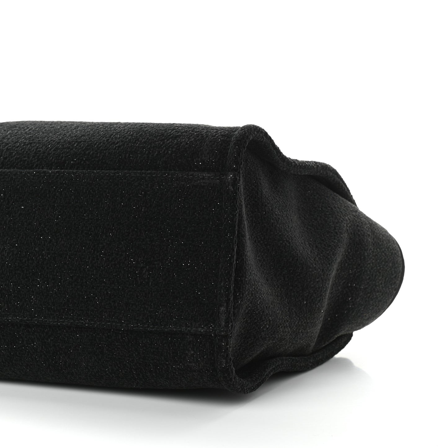 Lurex Boucle Medium Deauville Tote Black
